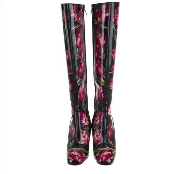 Dolce & Gabbana Shoes - Dolce and Gabbana 38.5 All Weather Patent  Boots!